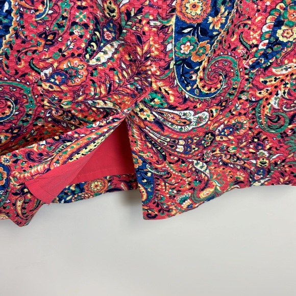 Talbots Pink Paisley Print Sleeveless Sheath Dress Size 2P - Picture 6 of 8